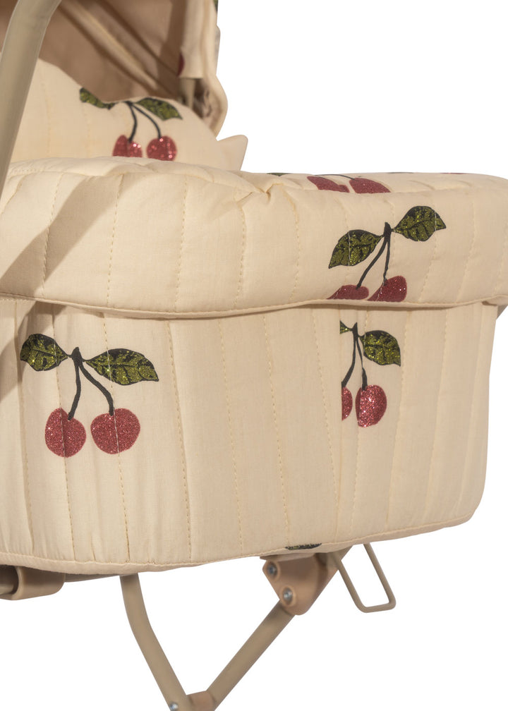 Konges Slojd - Doll Pram - Ma Grande Cerise Pink Glitter - Mabel & Fox