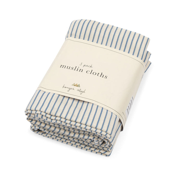 Konges Slojd - Muslin Cloths - Stripe Bluie