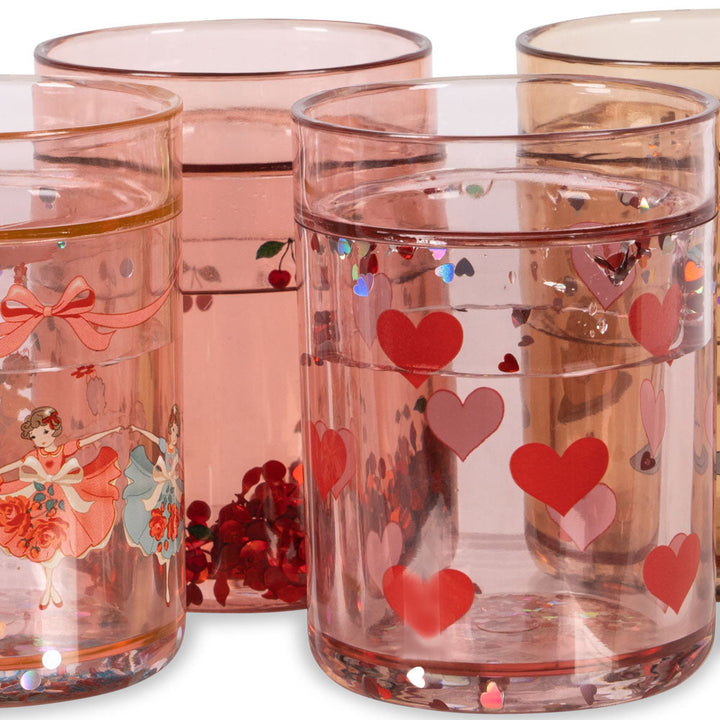 Konges Slojd - Glitter Cup Set - Rose Multi (4 Pack)