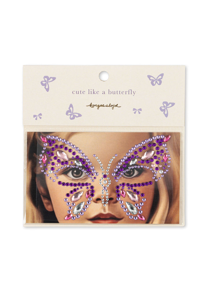 Konges Slojd - Butterfly Face Jewels - Purple Rain
