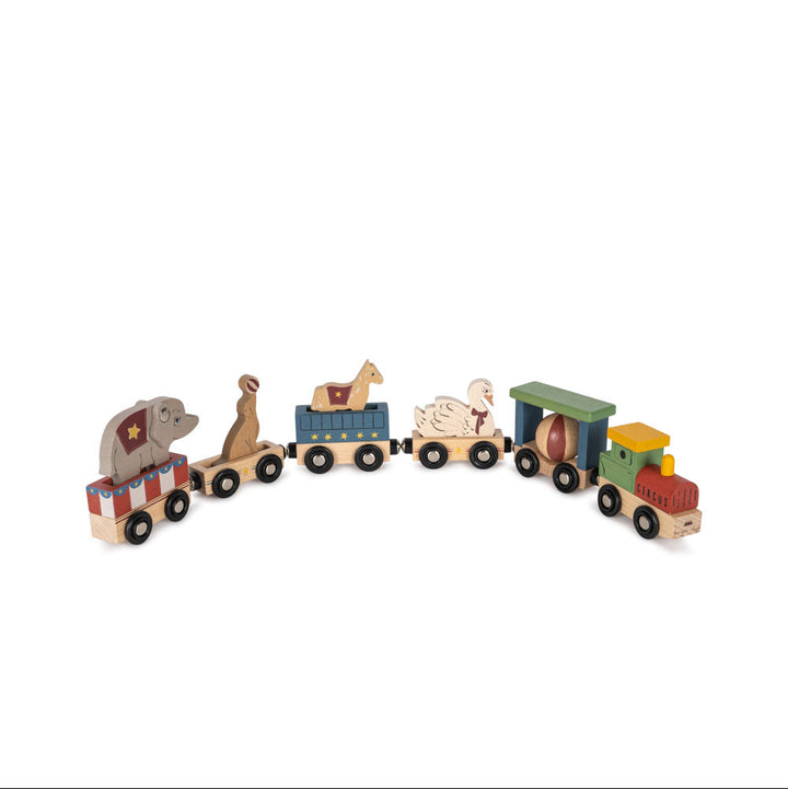 Konges Slojd - Wooden Animal Train - Multi