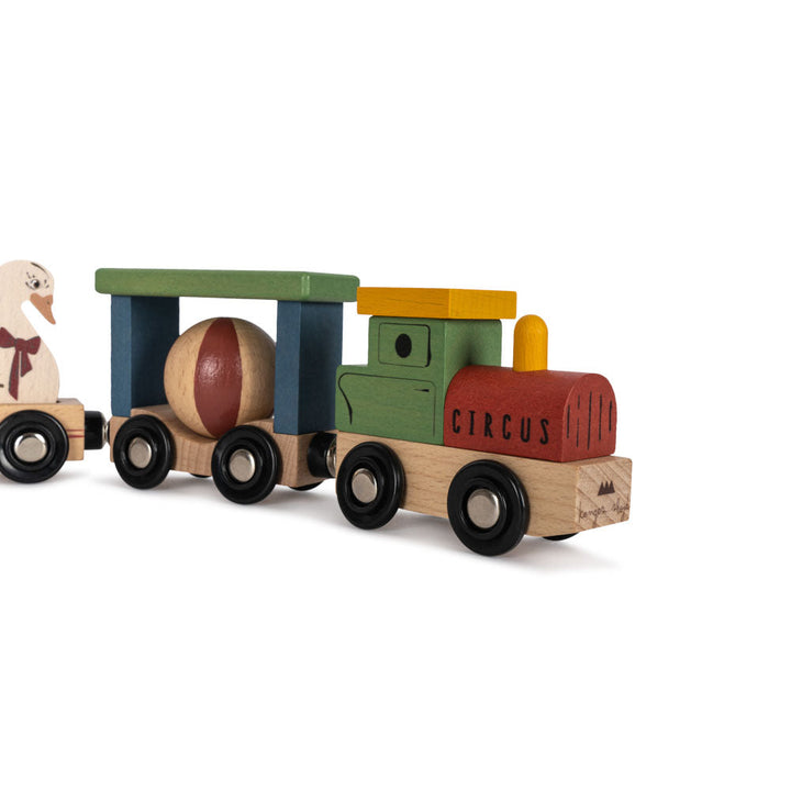 Konges Slojd - Wooden Animal Train - Multi