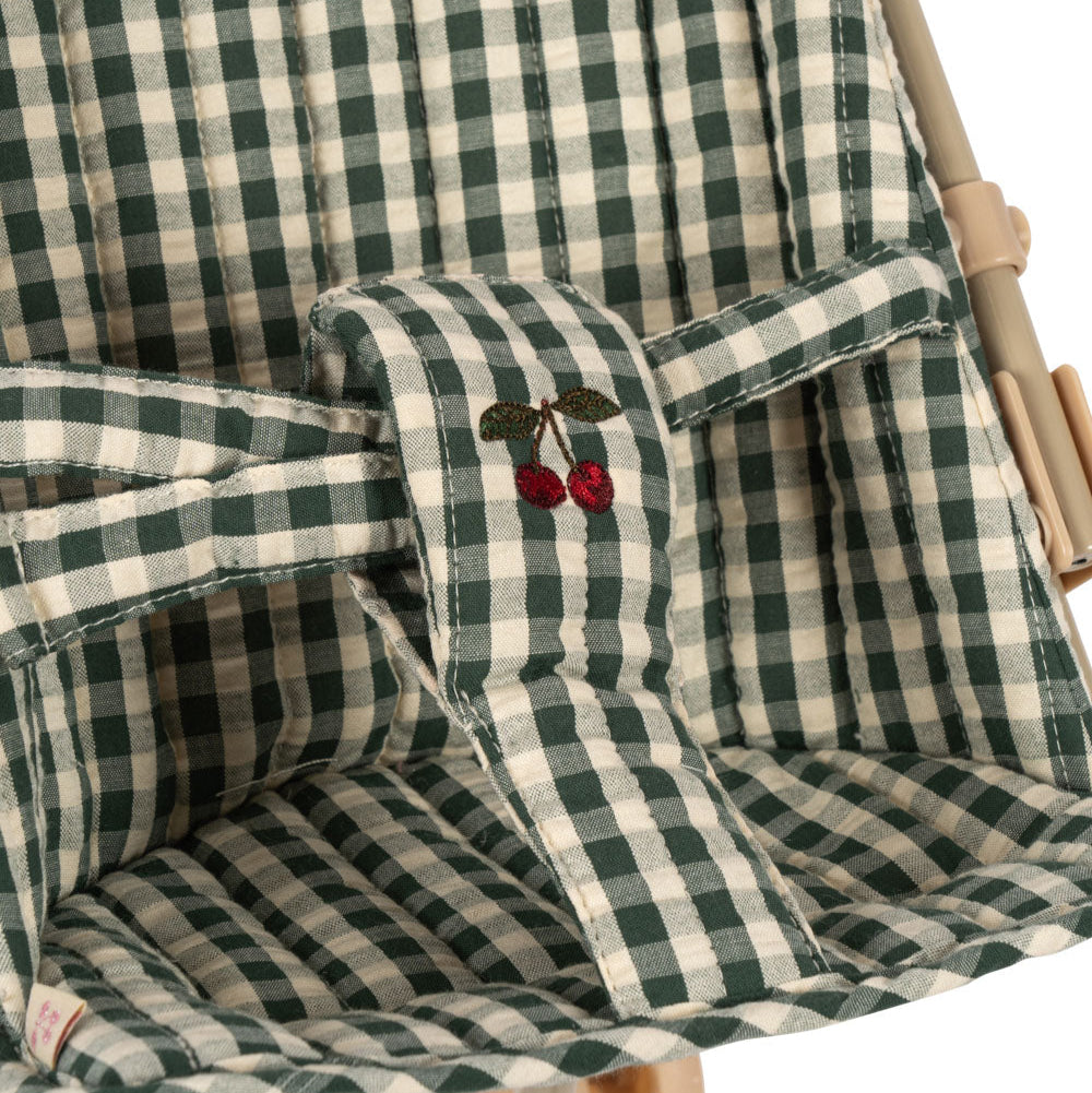 Konges Slojd - Cheeky Doll Stroller - Smoke Pine Check