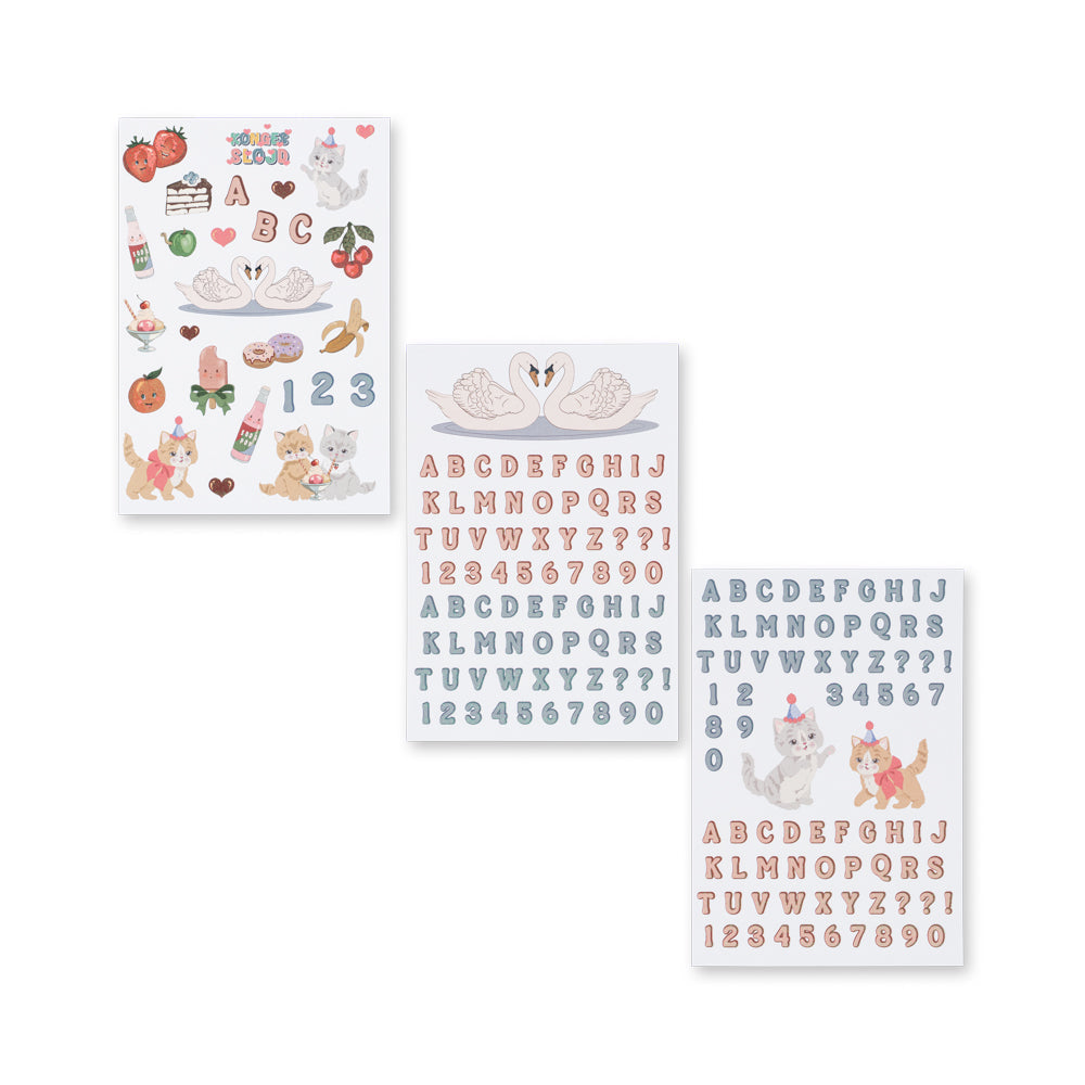 Konges Slojd - Back to School Stickers – Swan - Mabel & Fox
