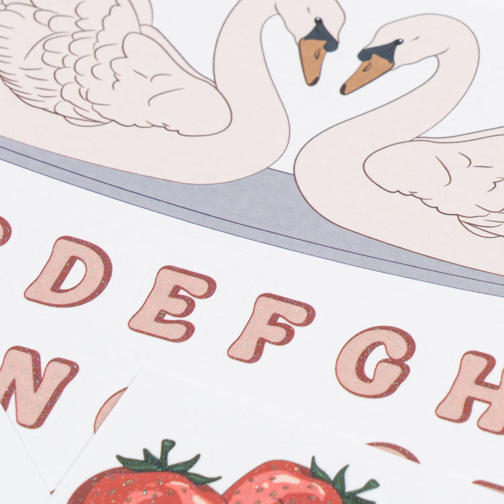 Konges Slojd - Back to School Stickers – Swan - Mabel & Fox