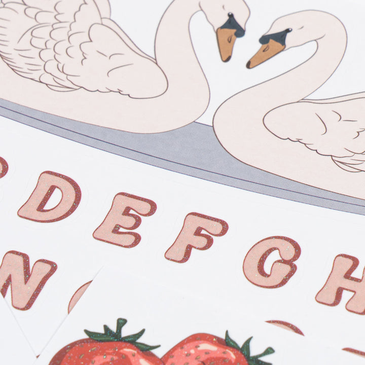 Konges Slojd - Back to School Stickers – Swan - Mabel & Fox