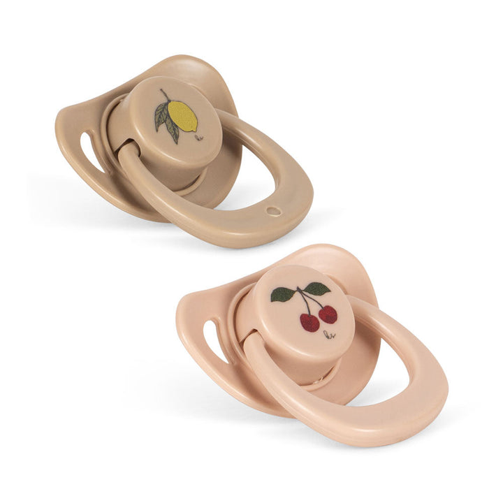 Konges Slojd – Doll Pacifiers – Cherry/Lemon (2 Pack) - Mabel & Fox