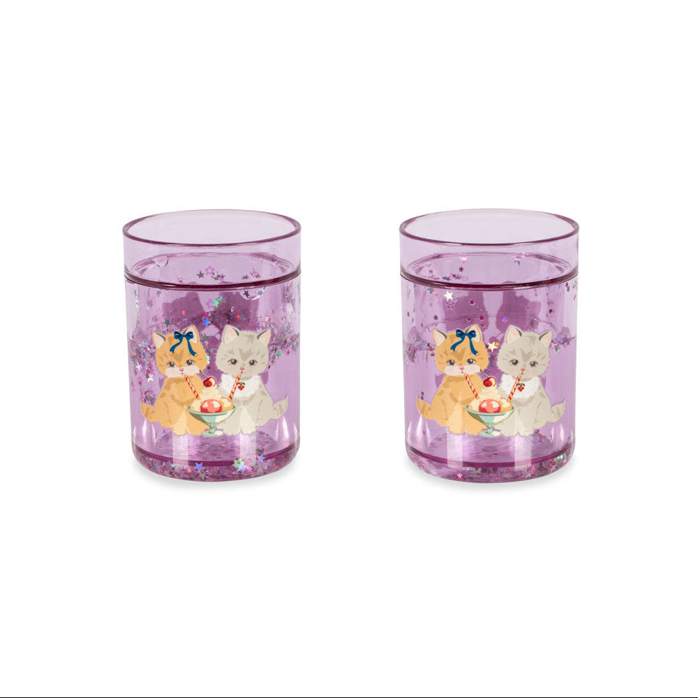 Konges Slojd – Glitter Cups – Kitty Gelateria (2 Pack) - Mabel & Fox