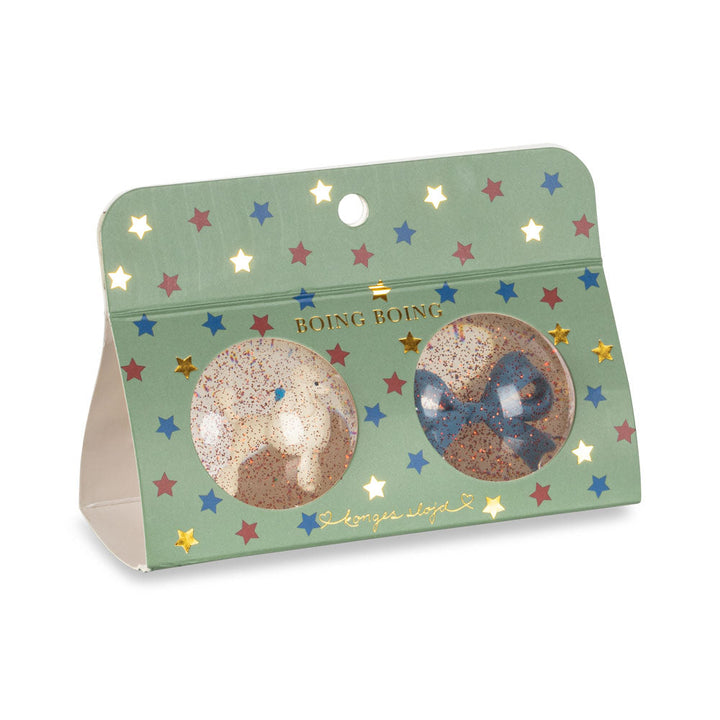 Konges Slojd – Bouncing Balls – Poodle/Bow (2 Pack) - Mabel & Fox