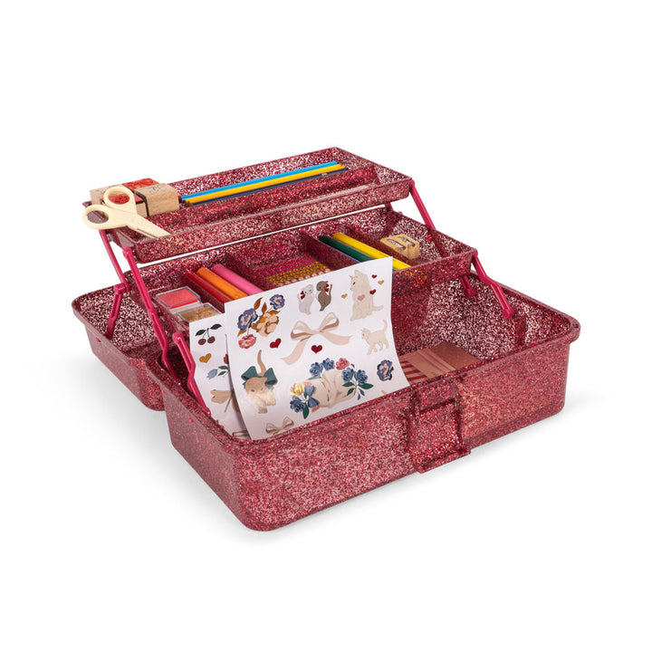 Konges Slojd - Creative Art Caddy – Glitter Rose - Mabel & Fox