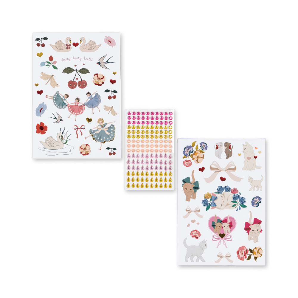 Konges Slojd - Creative Art Caddy – Glitter Rose - Mabel & Fox