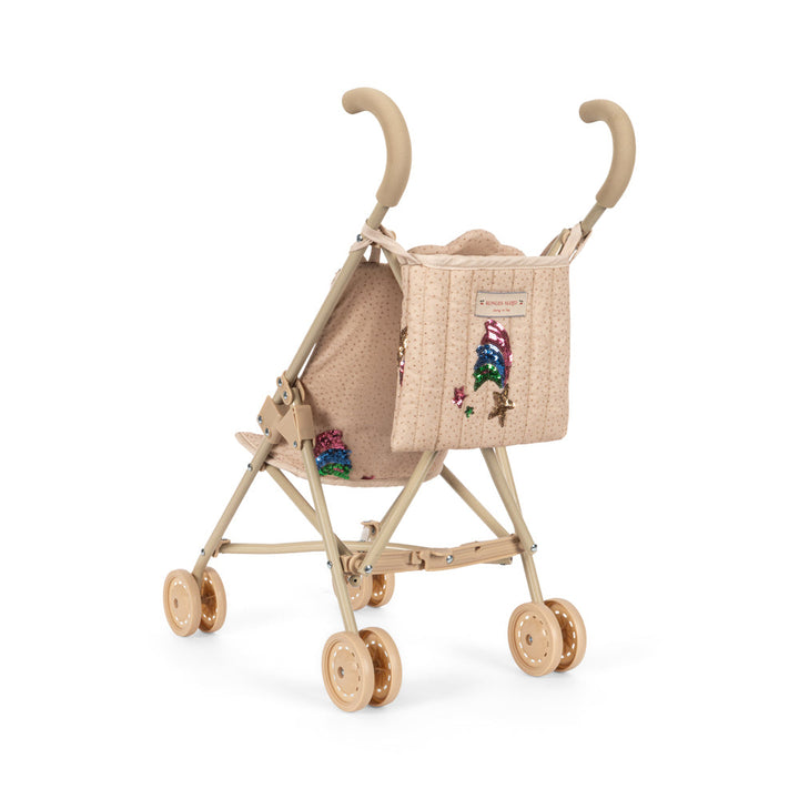 Konges Slojd – Tulle Doll Stroller – Rainbow Star - Mabel & Fox
