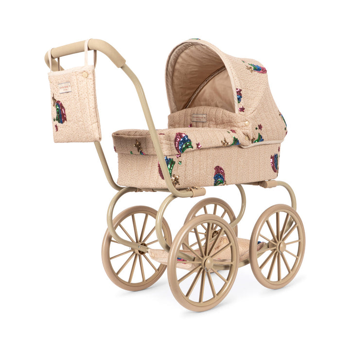 Konges Slojd – Minnie Tulle Doll Pram – Rainbow Star - Mabel & Fox