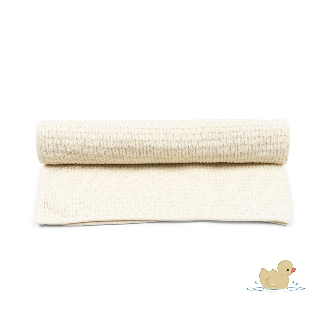 Konges Slojd – Fanga Fontana - Venti Pointelle Blanket GOTS – Antique White