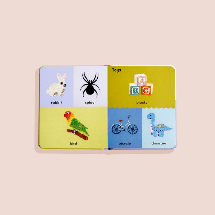 Paige Tate & Co. – Book – First Words with Cute Embroidered Friends - Mabel & Fox