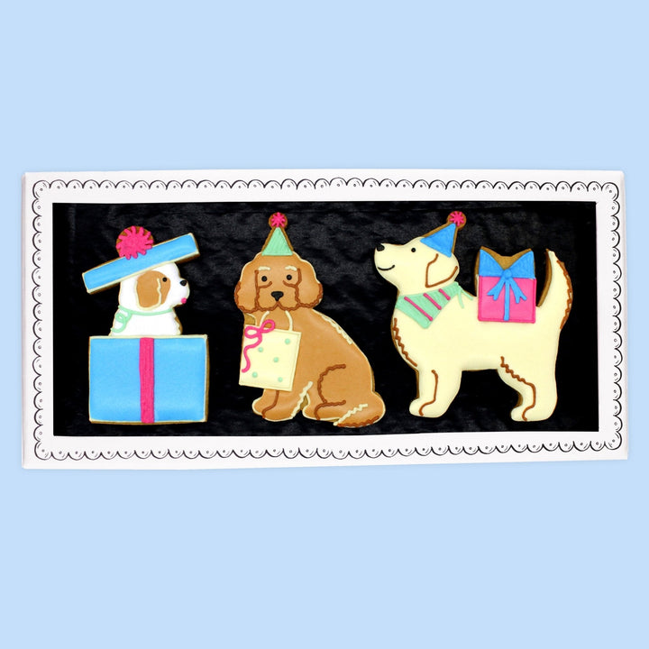 Biscuiteers- Party Pups Letterbox Biscuits