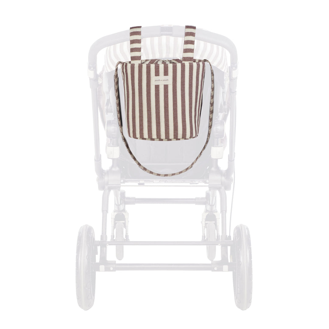 Pasito a Pasito - Bucket Bag - Cherry Stripes - Mabel & Fox