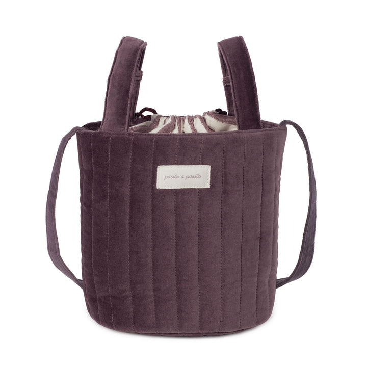 Pasito a Pasito - Bucket Bag - Cherry Velvet - Mabel & Fox