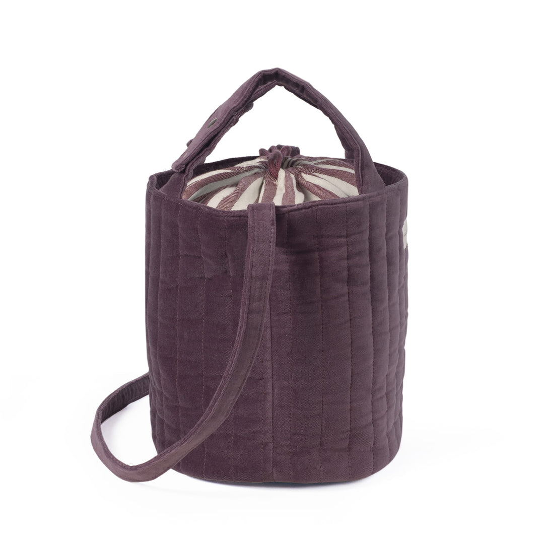 Pasito a Pasito - Bucket Bag - Cherry Velvet - Mabel & Fox