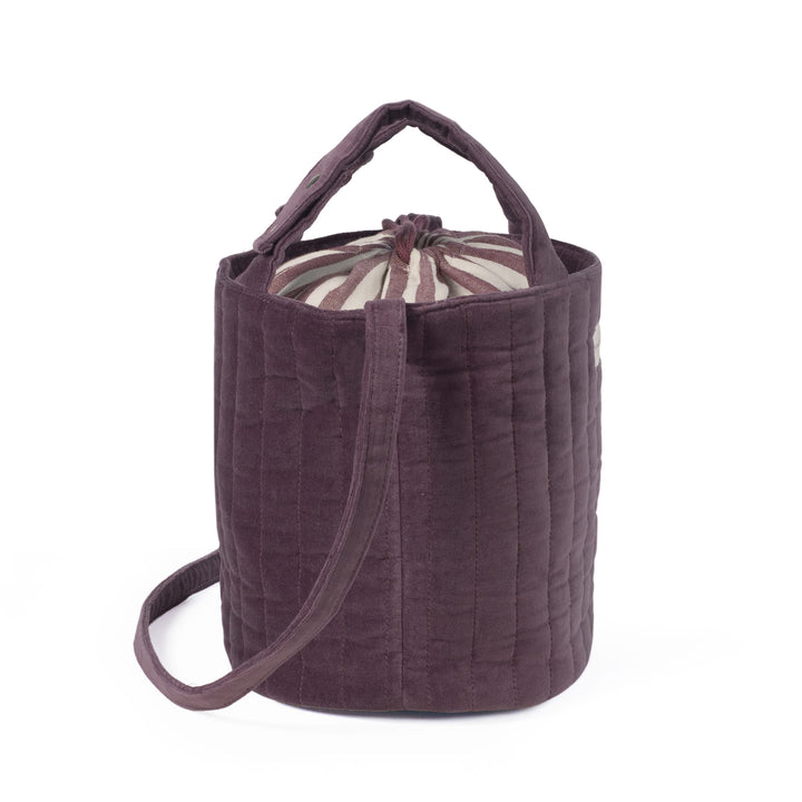 Pasito a Pasito - Bucket Bag - Cherry Velvet - Mabel & Fox