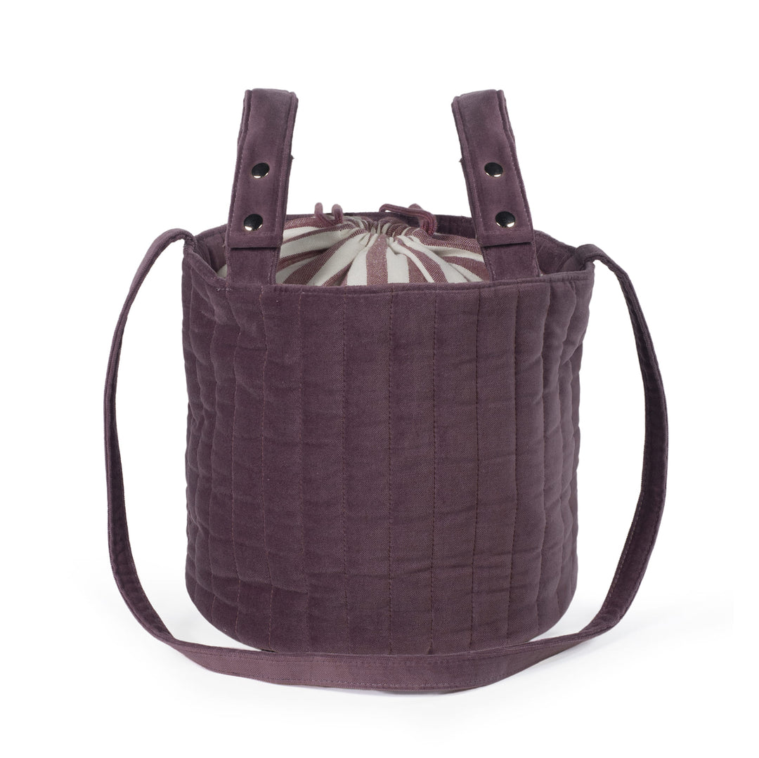 Pasito a Pasito - Bucket Bag - Cherry Velvet - Mabel & Fox