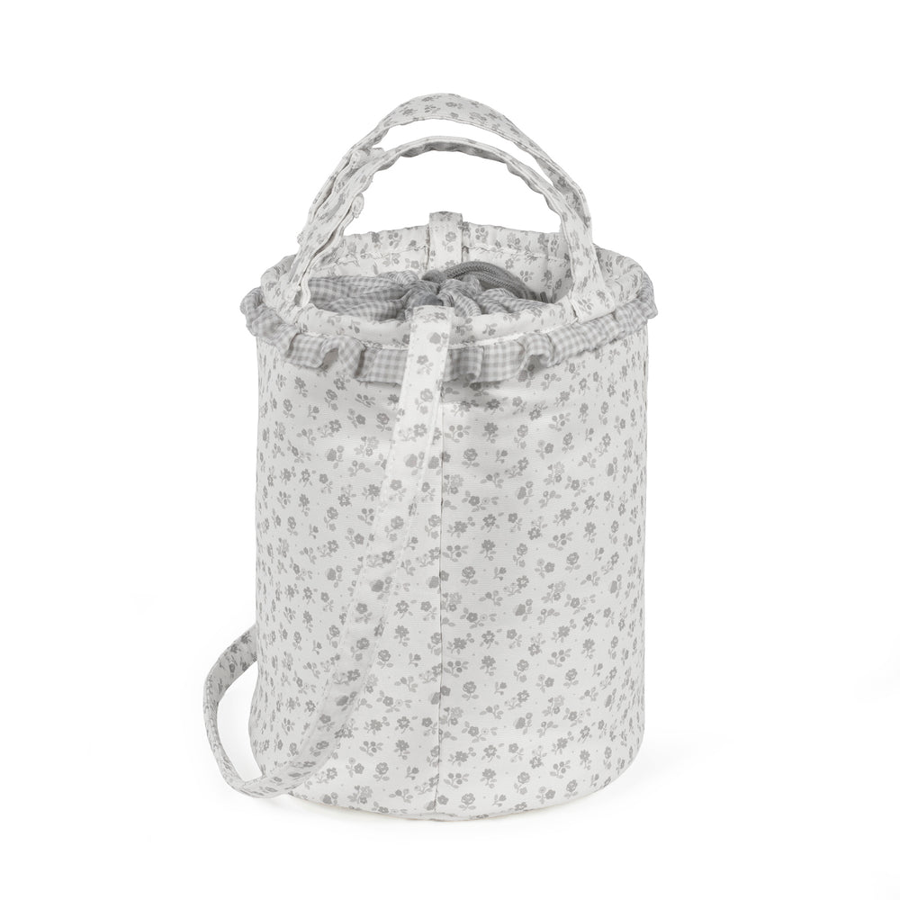 Pasito a Pasito - Bucket Bag - Little Bloom Flowers Grey - Mabel & Fox