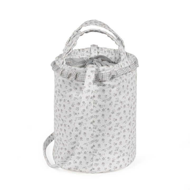 Pasito a Pasito - Bucket Bag - Little Bloom Flowers Grey - Mabel & Fox