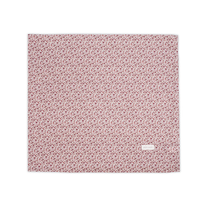 Pasito a Pasito - Carrycot Fitted Sheet & Muslin - Cherry Flowers - Mabel & Fox
