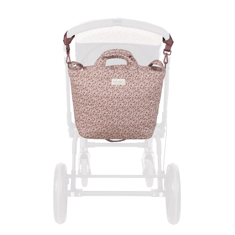 Pasito a Pasito - Changing Bag - Cherry Flowers - Mabel & Fox