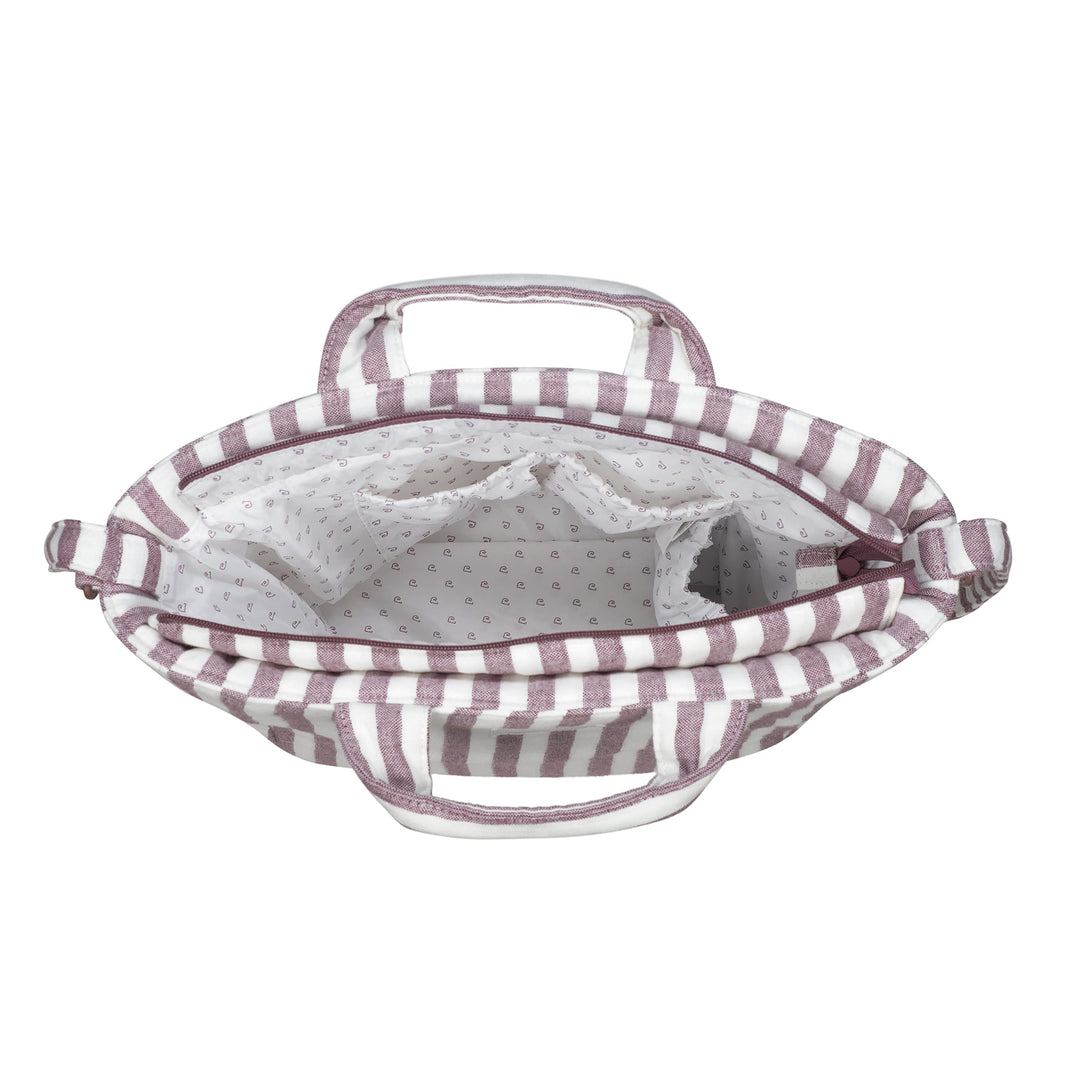 Pasito a Pasito - Changing Bag - Cherry Strips - Mabel & Fox