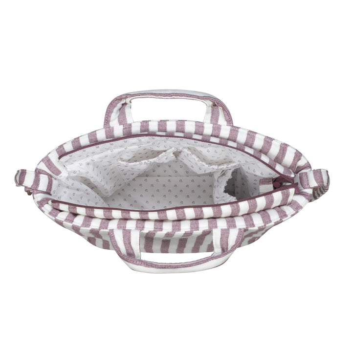 Pasito a Pasito - Changing Bag - Cherry Strips - Mabel & Fox