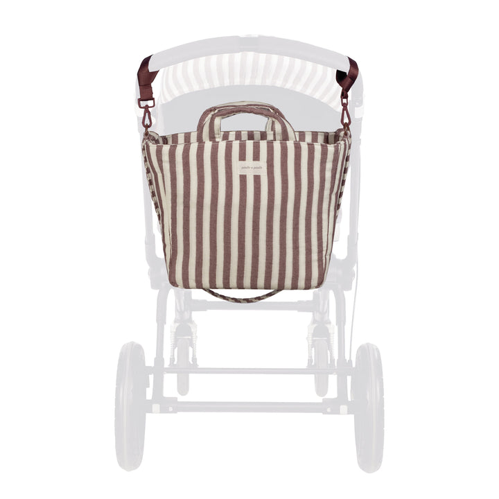 Pasito a Pasito - Changing Bag - Cherry Strips - Mabel & Fox