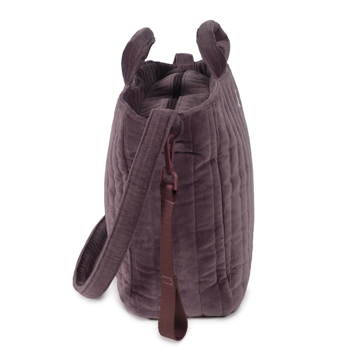 Pasito a Pasito - Changing Bag - Cherry Velvet - Mabel & Fox