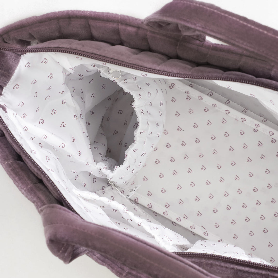 Pasito a Pasito - Changing Bag - Cherry Velvet - Mabel & Fox