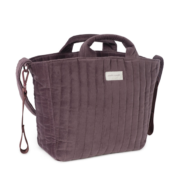Pasito a Pasito - Changing Bag - Cherry Velvet - Mabel & Fox