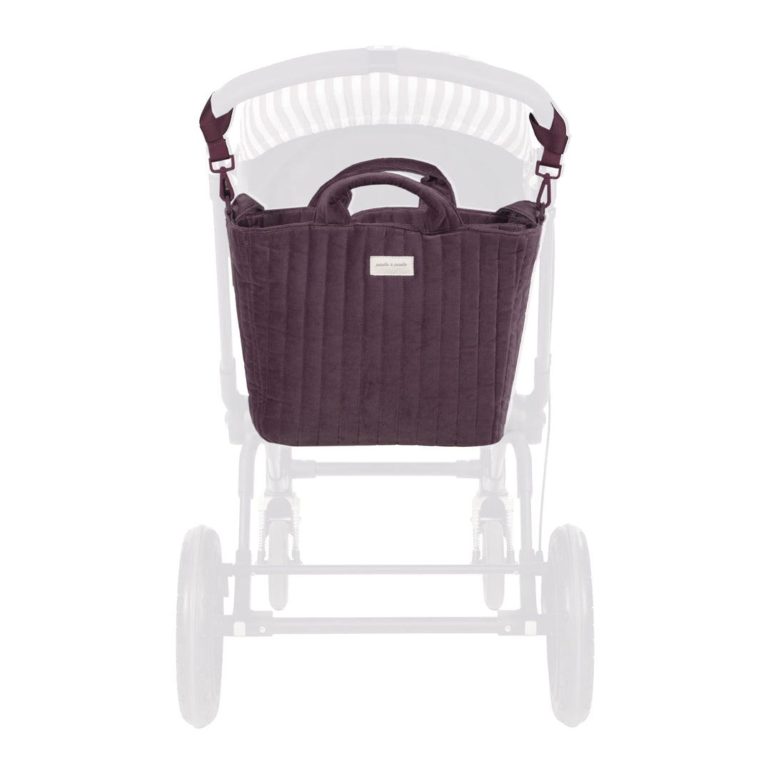 Pasito a Pasito - Changing Bag - Cherry Velvet - Mabel & Fox