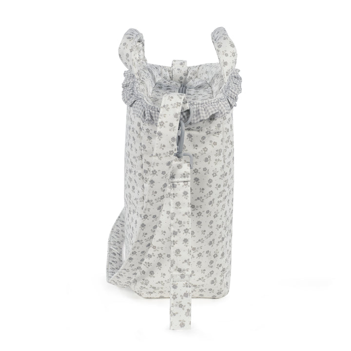 Pasito a Pasito - Changing Bag - Little Bloom Flowers Grey - Mabel & Fox