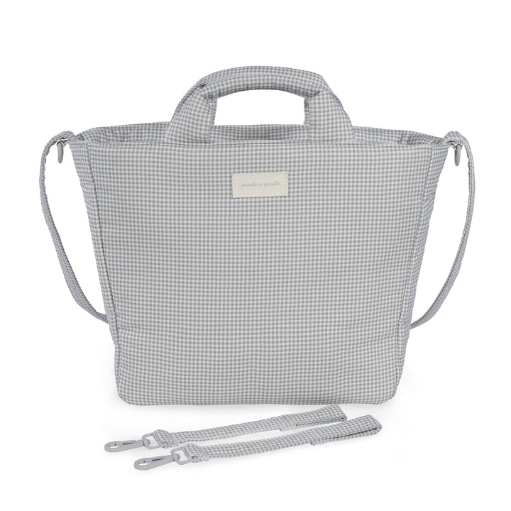 Pasito a Pasito - Changing Bag - Little Bloom Vichy Grey - Mabel & Fox