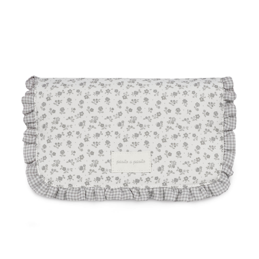 Pasito a Pasito - Changing Mat - Little Bloom Grey Flower - Mabel & Fox
