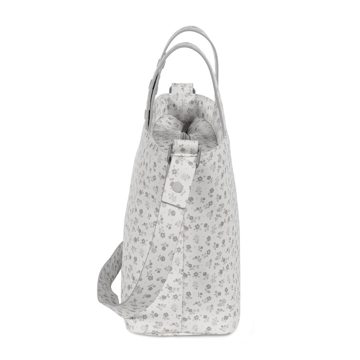 Pasito a Pasito - Crossbody Bag - Little Bloom Flowers Grey - Mabel & Fox
