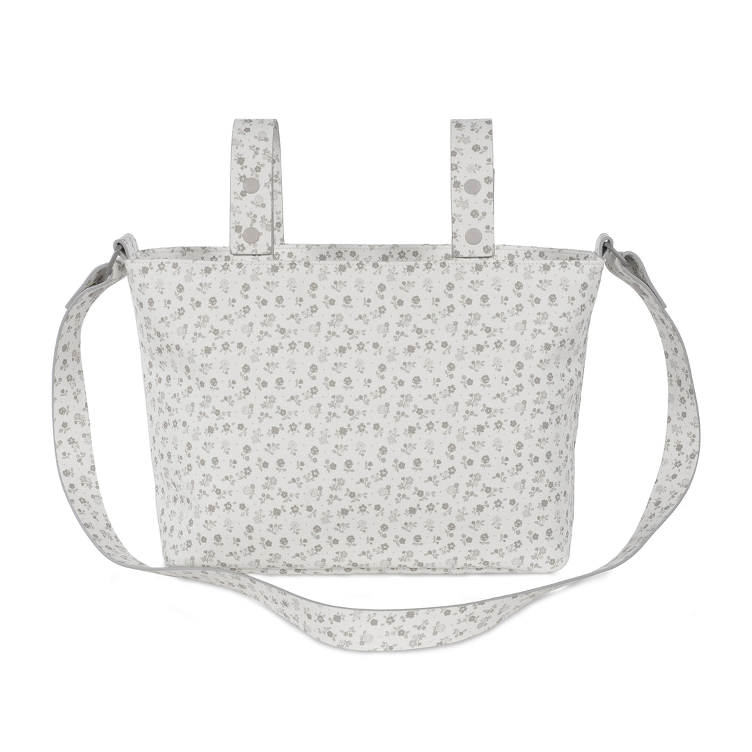 Pasito a Pasito - Crossbody Bag - Little Bloom Flowers Grey - Mabel & Fox