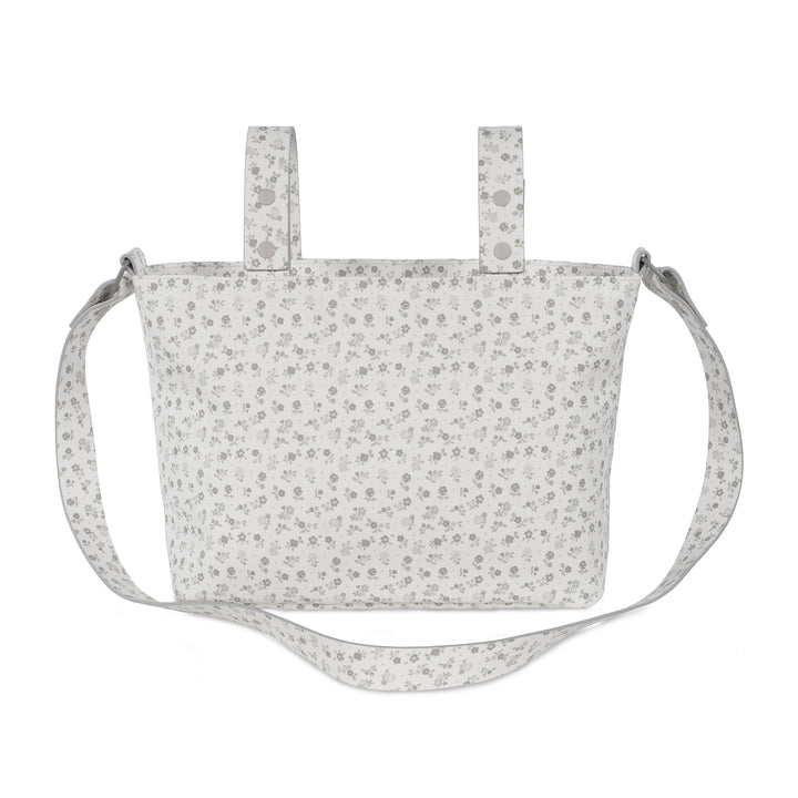 Pasito a Pasito - Crossbody Bag - Little Bloom Flowers Grey - Mabel & Fox