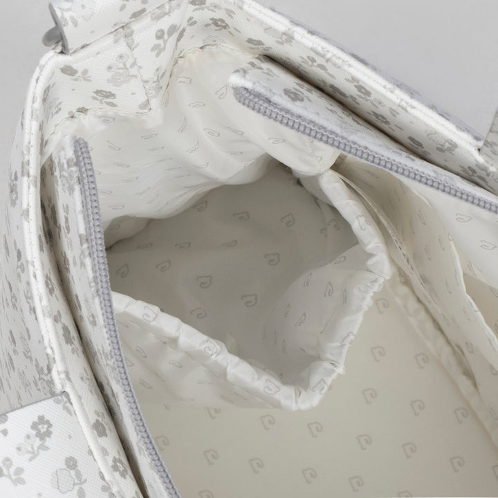 Pasito a Pasito - Crossbody Bag - Little Bloom Flowers Grey - Mabel & Fox
