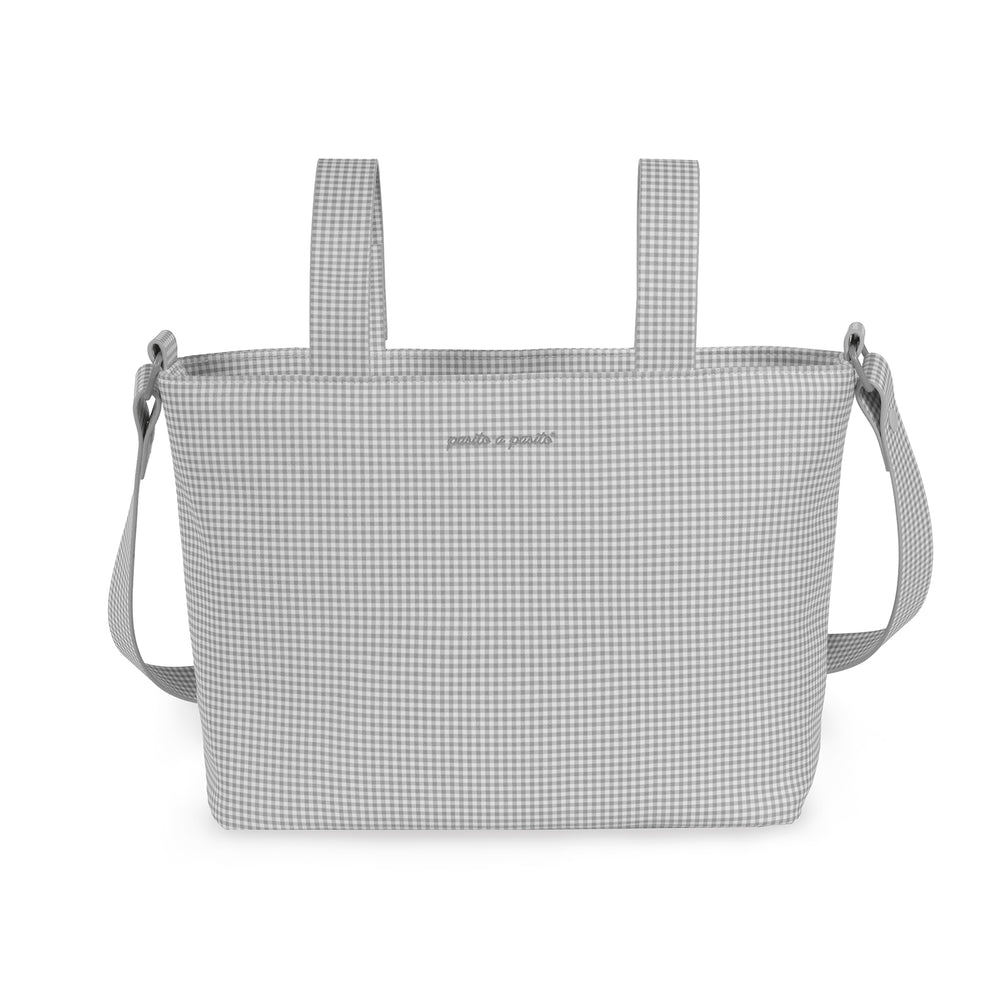 Pasito a Pasito - Crossbody Bag - Little Bloom Vichy Grey - Mabel & Fox