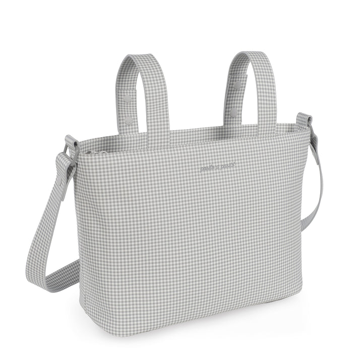 Pasito a Pasito - Crossbody Bag - Little Bloom Vichy Grey - Mabel & Fox