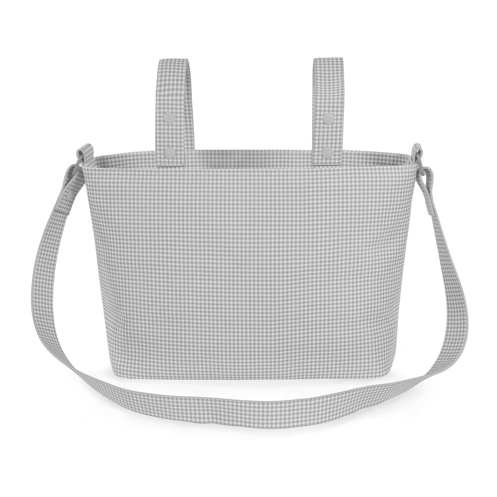 Pasito a Pasito - Crossbody Bag - Little Bloom Vichy Grey - Mabel & Fox