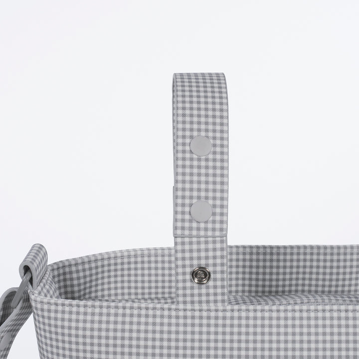Pasito a Pasito - Crossbody Bag - Little Bloom Vichy Grey - Mabel & Fox