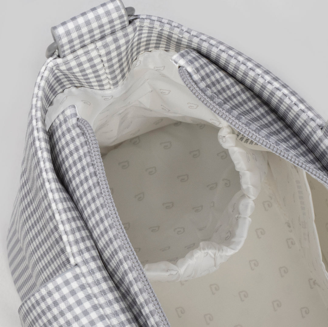 Pasito a Pasito - Crossbody Bag - Little Bloom Vichy Grey - Mabel & Fox