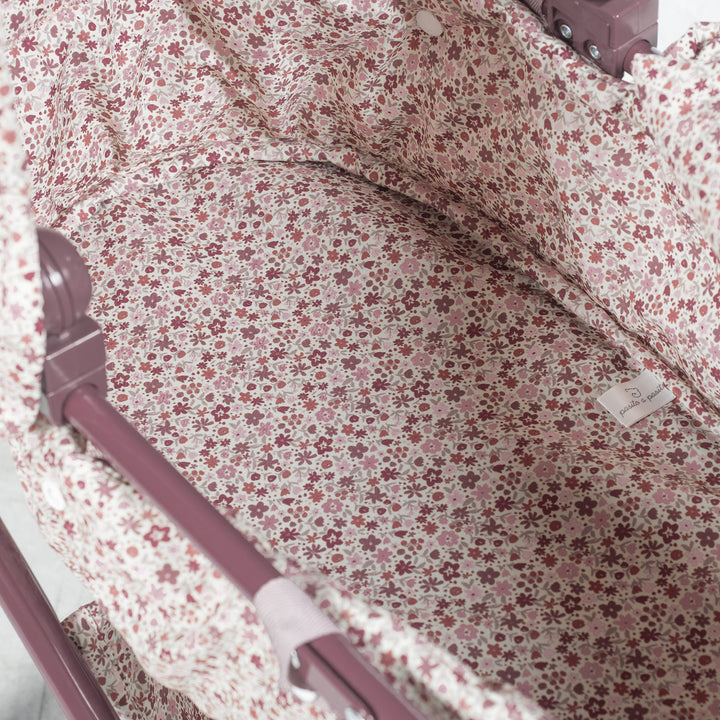 Pasito a Pasito - Doll Pram - Cherry Flowers - Mabel & Fox