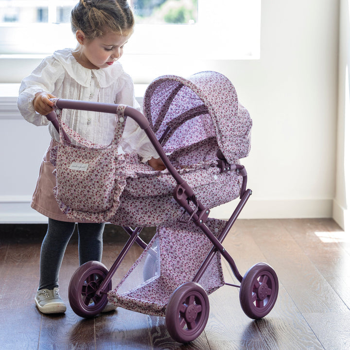 Pasito a Pasito - Doll Pram - Cherry Flowers - Mabel & Fox